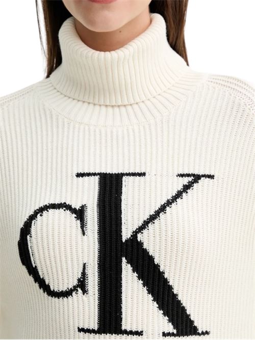 Maglione a collo alto con logo Calvin Klein Jeans | LV047D349G101
